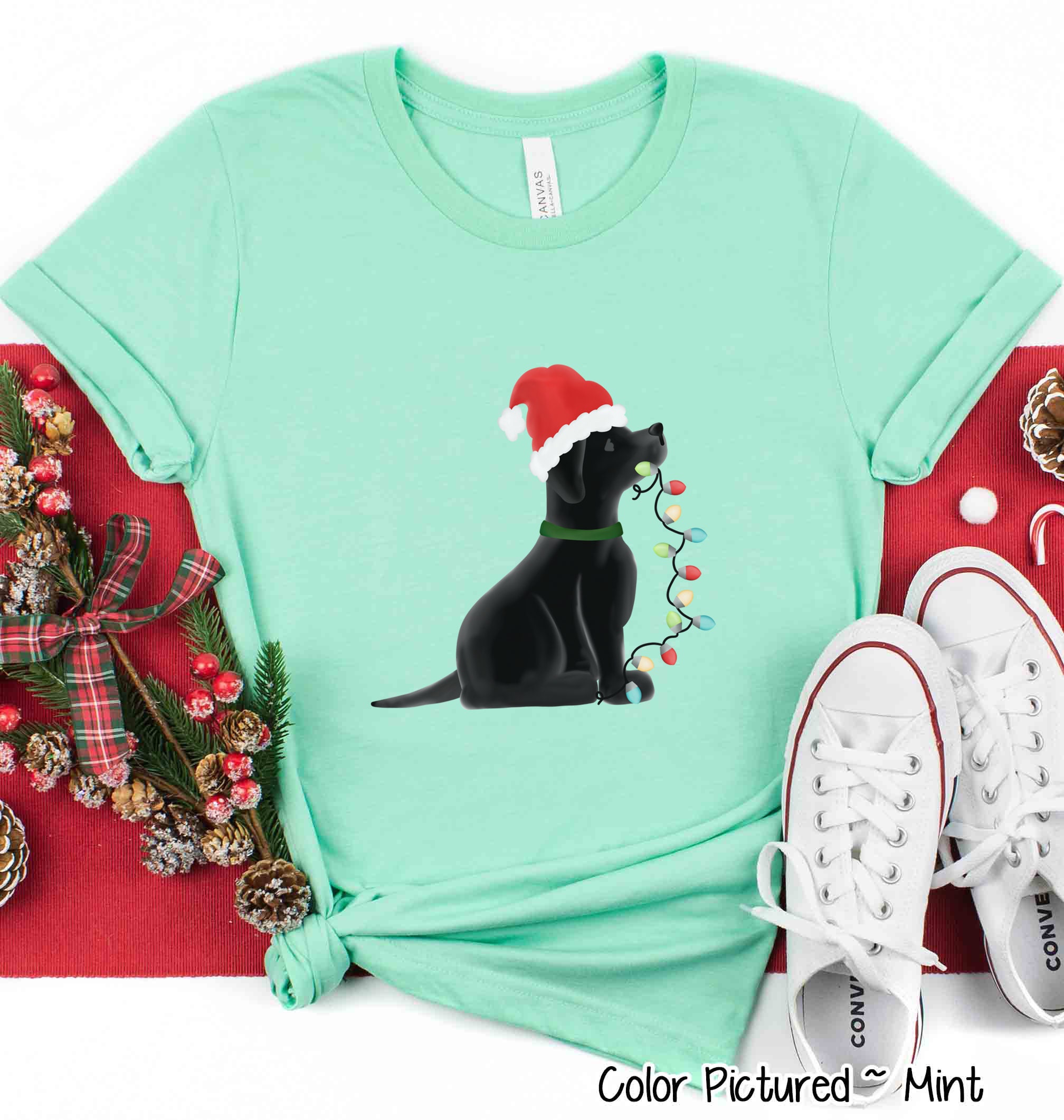 Black Lab Christmas Shirt Christmas Dog Shirt Cute Christmas Shirts Christmas Tee Dog Mom Shirt Family Matching Shirt Dog Lovers Shirt Etsy Canada