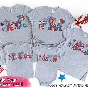 4th of July Family Shirts, Matching 4th of July Shirts, 4th of July Family Matching Tees, Patriotic Family Shirt, Independence Day Shirt