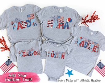 4th of July Family Shirts, Matching 4th of July Shirts, 4th of July Family Matching Tees, Patriotic Family Shirt, Independence Day Shirt