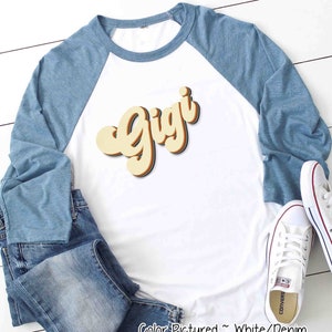 Retro Gigi Shirt, benutzerdefiniertes Gigi Shirt, Geschenk für Gigi, Geschenk für sie, Muttertagsgeschenk, Gigi Life TShirt, gesegnetes Gigi Shirt, Raglan T-Shirt