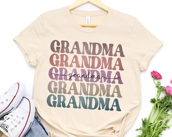Retro Grandma Shirt, Custom Grandma Shirt, Gift for Grandma, Mothers Day Gift, Grandma Life TShirt, Blessed Grandma Shirt, Christmas Gift