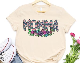 Momma Shirt - Streifen Dot: Süßes T-Shirt, Sweatshirt oder Hoodie
