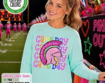 Spartan Game Day Shirt, Spartan School Spirit Shirt, Comfort Colors Tee, Sweatshirt, Hoodie, Football, Cheer, Band Spirit Wear