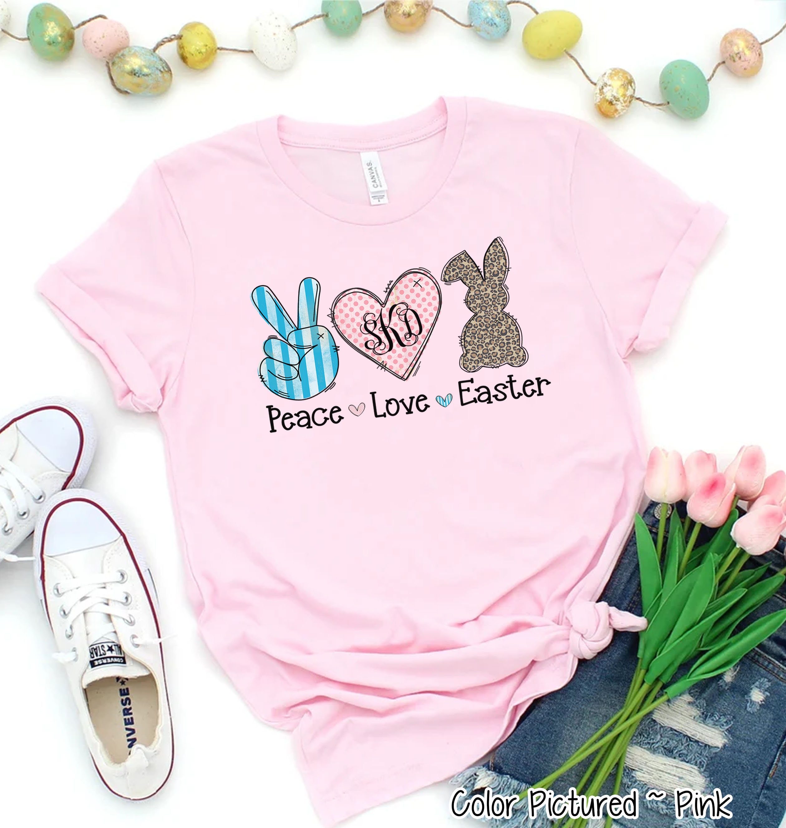 Girls easter shirts hot sale