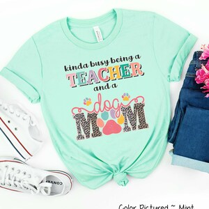 Lehrer & Hundemama Shirt, Hundeliebhaber Shirt, Lehrer Geschenk für Lehrer Wertschätzung, Lehrer Shirt, 1