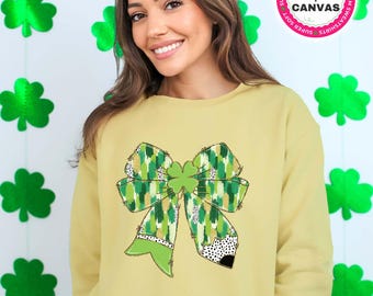 St Patrick's Day Teacher Sweatshirt, Teacher St Patrick Coquette Bow Tee, Lucky Teacher Shirt, Teacher St Pattys Day,Teacher Shamrock Hoodie