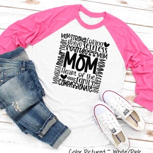 Typography Mom Shirt, Custom Mom Shirt, Mom Cute Shirt, Gift For Mom,Mothers Day Gift For Her,New Mom Gift,Christmas Gift for Her,Raglan Tee