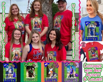 Friday Night Lights Shirt: Personalized Game Day Photo Tee or Sweatshirt