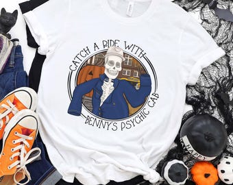 Catch A Ride with Benny Halloween Shirt, Cute Halloween Shirt, Funny Halloween Tee, Halloween Party Shirt for Her, Matching Halloween Shirts
