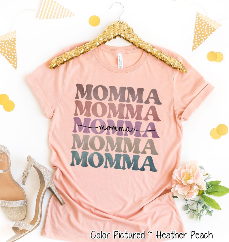 Retro Momma Shirt: Short Sleeve Tee, Sweatshirt, or Hoodie image 3