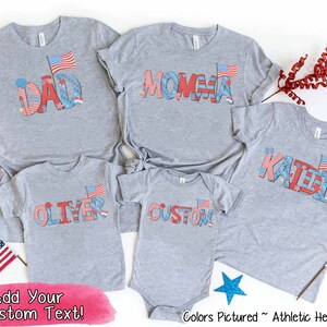 4th of July Family Shirts, Matching 4th of July Shirts, 4th of July Family Matching Tees, Patriotic Family Shirt, Independence Day Shirt
