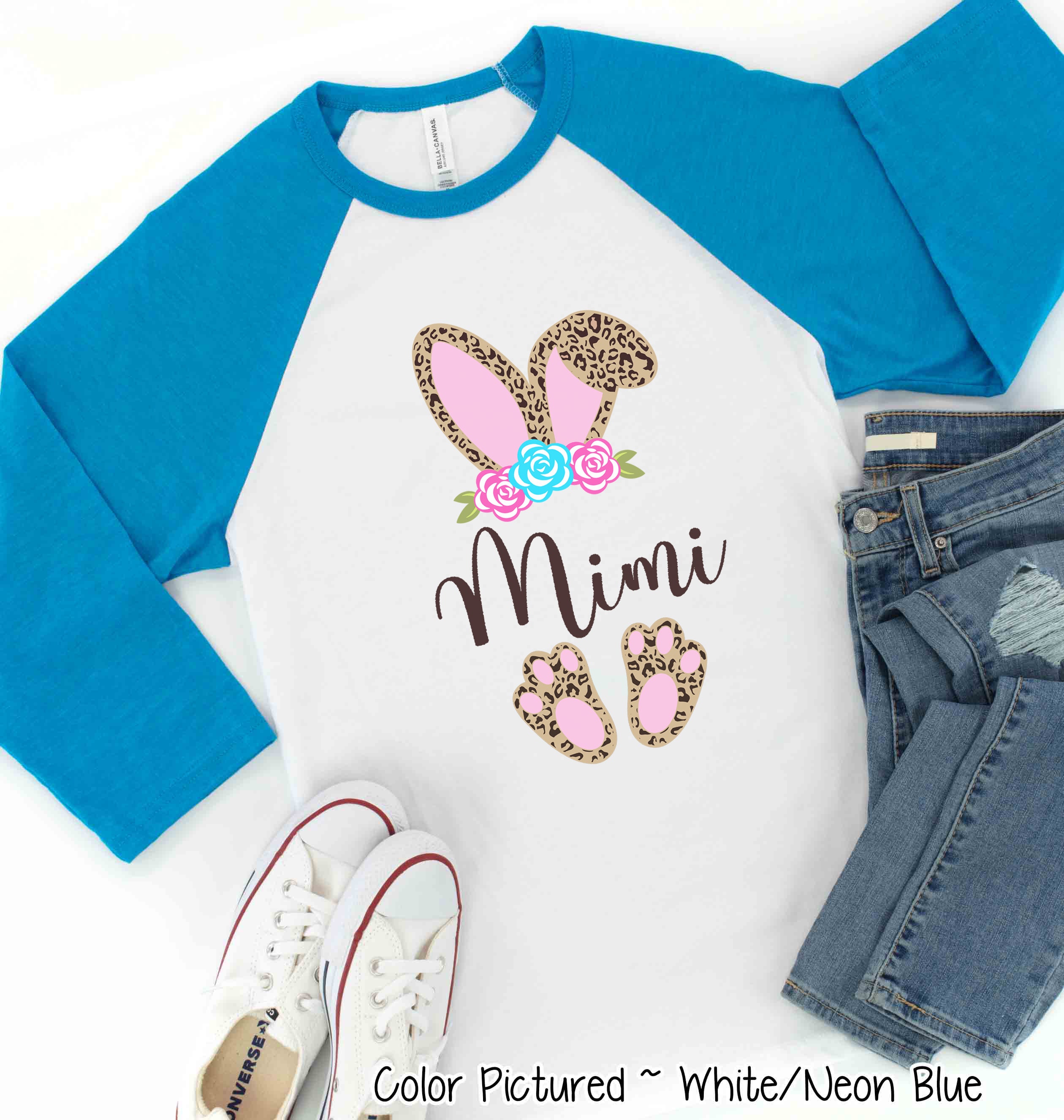 Easter Matching Shirt Leopard Mimi Bunny Shirt Cheetah Mimi Bunny Family Bunny Shirt Easter Shirt Bunny Grandma Tee Mimi Easter Shirt