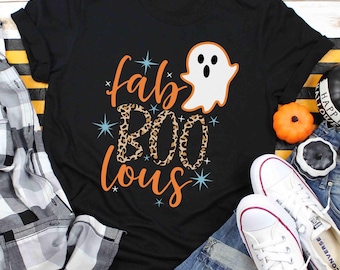 Halloween Fab-Boo-Lous Shirt, Cute Halloween Shirt, Girls Halloween Tee, Kids Halloween Tee, Halloween Shirt for Her, Family Matching Shirts