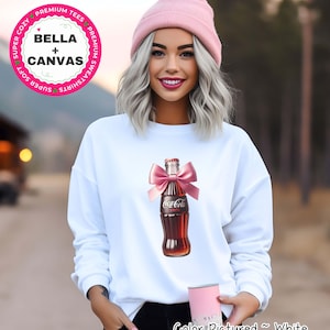 Coquette Coke Zero Sweatshirt, Pink Bow Coke Zero Shirt, Preppy Pink Bow Tee, Trendy Soda Tee, Fun Coke Zero Lover Gift, Coke Zero Hoodie