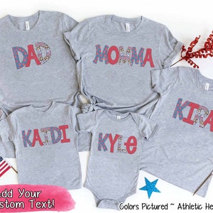 4th of July Family Shirts, Matching 4th of July Shirts, 4th of July Family Matching Tees, Patriotic Family Shirt, Independence Day Shirt