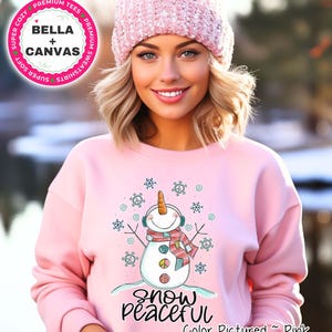 Snow Peaceful Sweatshirt, Cute Winter Sweatshirt, Freezing Season Hoodie, Winter Season Hoodie, Cold Sweatshirt, Cold Season Sweatshirt