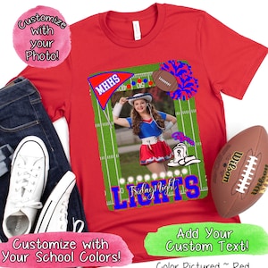 Friday Night Lights Drill Team Shirt, Custom Dance Team Shirt for Women, Personalized Photo Tee, Drill Team Mom Shirt,Game Day Shirt,Fan Tee