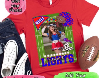 Friday Night Lights Drill Team Shirt, Custom Dance Team Shirt for Women, Personalized Photo Tee, Drill Team Mom Shirt,Game Day Shirt,Fan Tee