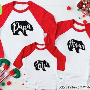 Christmas Bear Shirt, Family Christmas Shirts, Family Christmas Pajama Shirt, Christmas Shirts, Christmas Shirts For Family PJ Shirts,Raglan
