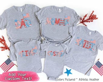 4th of July Family Shirts, Matching 4th of July Shirts, 4th of July Family Matching Tees, Patriotic Family Shirt, Independence Day Shirt