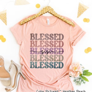Retro Gigi Shirt, benutzerdefiniertes Gigi Shirt, Geschenk für Gigi, Geschenk für sie, Muttertagsgeschenk, Gigi Life TShirt, gesegnetes Gigi Shirt, Weihnachtsgeschenk
