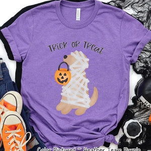 Yellow Lab Halloween Shirt, Cute Halloween Shirt, Halloween Tee, Kids Halloween Tee, Dog Lover Halloween Shirt for Her,Family Matching Shirt