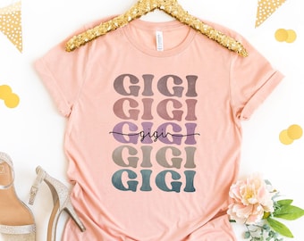 Retro Gigi Shirt, Custom Gigi Shirt, Gift for Gigi, Gift for Her, Mothers Day Gift, Gigi Life TShirt, Blessed Gigi Shirt, Christmas Gift