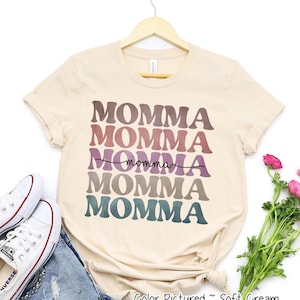 Retro Momma Shirt: Short Sleeve Tee, Sweatshirt, or Hoodie image 1