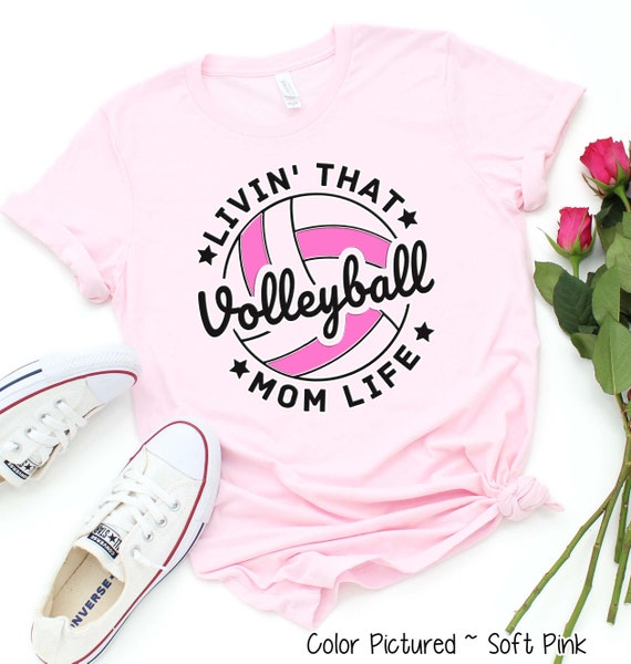 Pink Volleyball Mom Shirt Pink Volleyball Mom Shirt