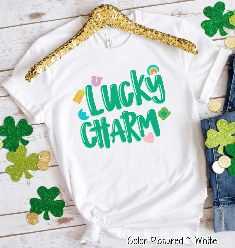Lucky Charm St Patrick's Day Shirt, Shamrock Shirt, Saint Patricks Day Shirt, St Paddys Day Shirt, Saint Patricks Day Family Matching Shirt image 1