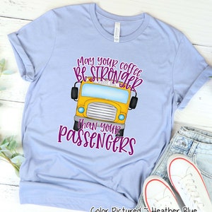 Koffein Lustiges Busfahrer Shirt, Back to School Busfahrer Geschenk, Schulfahrer T Shirt, Busfahrer T-Shirt, Geschenk für Busfahrer, Schulgeist