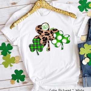 Monogram St Patrick&#39;s Day Shirt,Personalized Shamrock Shirt,Saint Patricks Day Shirt, St Patricks Family Matching Shirt,St Patricks Day Tee