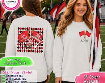 Custom Color Guard Shirt | Personalized Color Guard Tee | Bella+Canvas Shirt Sweatshirt Hoodie | Flag Corps Team Spirit Gift