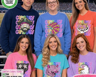 Mascot Game Day Shirt, School Spirit Tee, Comfort Colors Shirt, Football Sweatshirt, Spirit Hoodie, Friday Night Lights