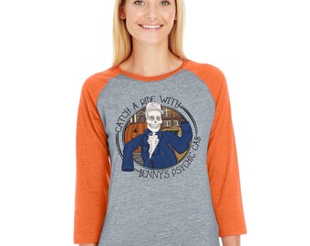 Catch A Ride with Benny Halloween Shirt, Cute Halloween Shirt, Funny Halloween Tee, Halloween Party Shirt for Her, Matching Halloween Raglan