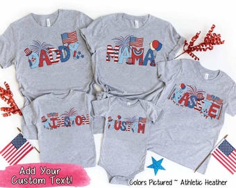 4th of July Family Shirts, Matching 4th of July Shirts, 4th of July Family Matching Tees, Patriotic Family Shirt, Independence Day Shirt