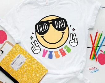 Smile Field Day Vibes Shirt, Field Day Squad Shirt , Field Day Shirt, Teacher Field Day Shirt, Teacher Field Day Shirts, School Field Day