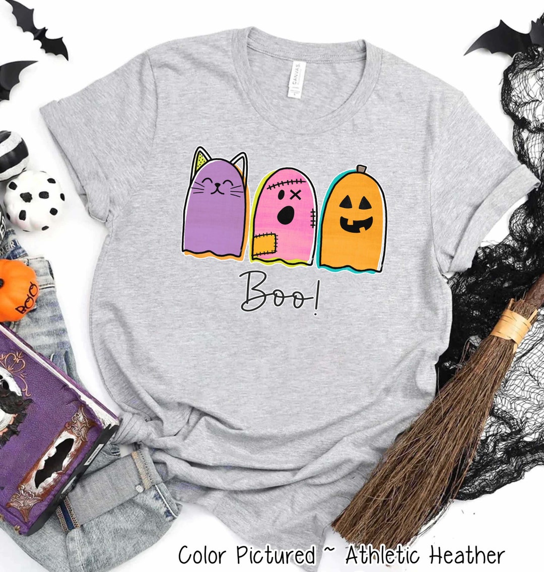 Spooky Ghost Kitty Halloween Unisex Tee main image 0