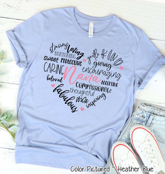 Nana Heart Shirt Light Mother Day Gift Nana Heart Shirt Light Mother Day Gift