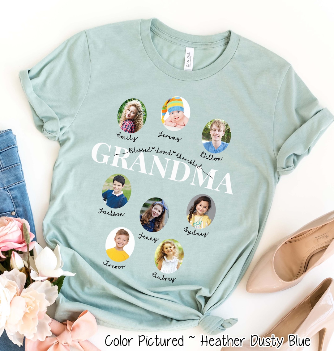 Grandma Colorful Letter Print Tee – Women's Casual Short Sleeve T-Shirt, Mother's Day Gift, Summer Tops - View #11