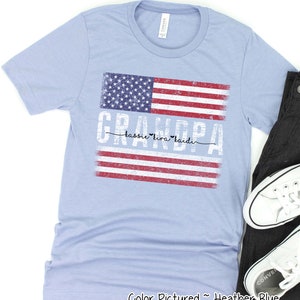 Custom Grandpa Patriotic Flag Shirt, Personalized Grandpa Shirt with Kids Names,Father&#39;s Day Gift for Grandpa,Fathers Day Shirt,Gift For Him