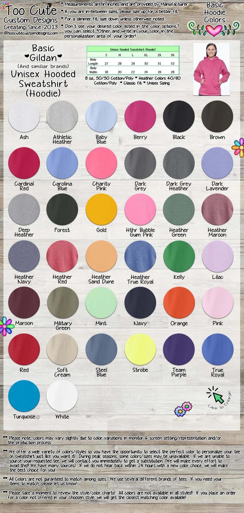 The image is a collage of various colored sweatshirts, each with different styles and designs. The sweatshirts are displayed in a grid format, with each row representing a different color and each column representing a different style or design. The image does not contain any text, and the sweatshirts are not described in detail.