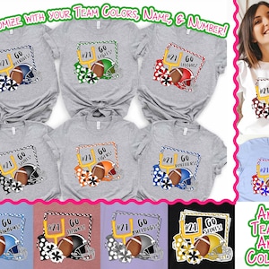 Custom Football Mom Shirt, Personalized Football Shirt, Game Day Football Shirt, Name and Number Football Sweatshirt, Custom Helmet Shirt