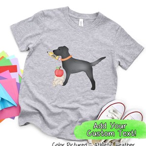 Personalized Back To School Shirt, Black Lab Back to School, Girls Kindergarten Shirt, Back to School, Pre K Shirt,First Day of School Shirt