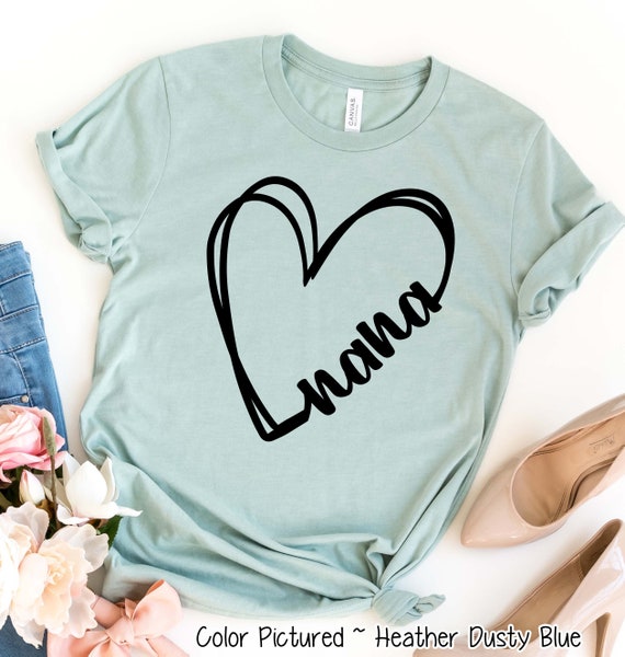 Nana Heart Shirt Light Mother Day Gift Nana Heart Shirt Light Mother Day Gift