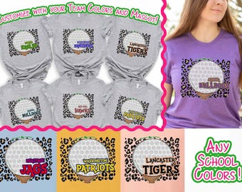 Custom Golf Mom Shirt, Golfer Shirt, Golf Team Shirt, High School Golf Shirt, Matching Golf Shirt,Golf Tee,Gift For Golfer,School Spirit Tee