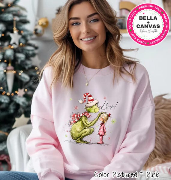 Cute Christmas Sweatshirts For Teen Girls 14-16 - Festive Graphic Tees, Cozy Crewneck Long Sleeve Holiday Tops