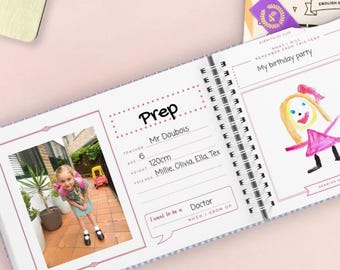 Australian School Memory Book | Organise Photos, Reports, Awards & Artwork | Easy-to-Use Keepsake from Kindy to High School