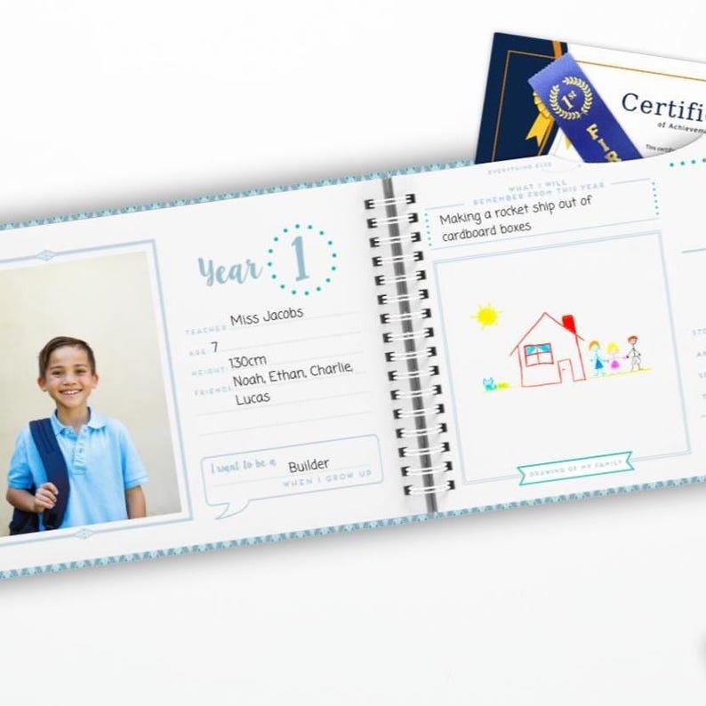 Australian School Memory Book | Photo, Artwork & Keepsake Organiser afbeelding 4