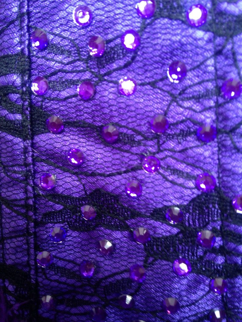 Purple Over Bust Corset